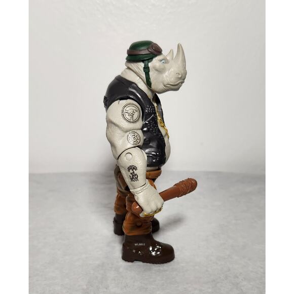 5" Rocksteady With Bat TMNT Out Of The Shadows Playmates 2015 Pre-owned - Picture 2 of 6